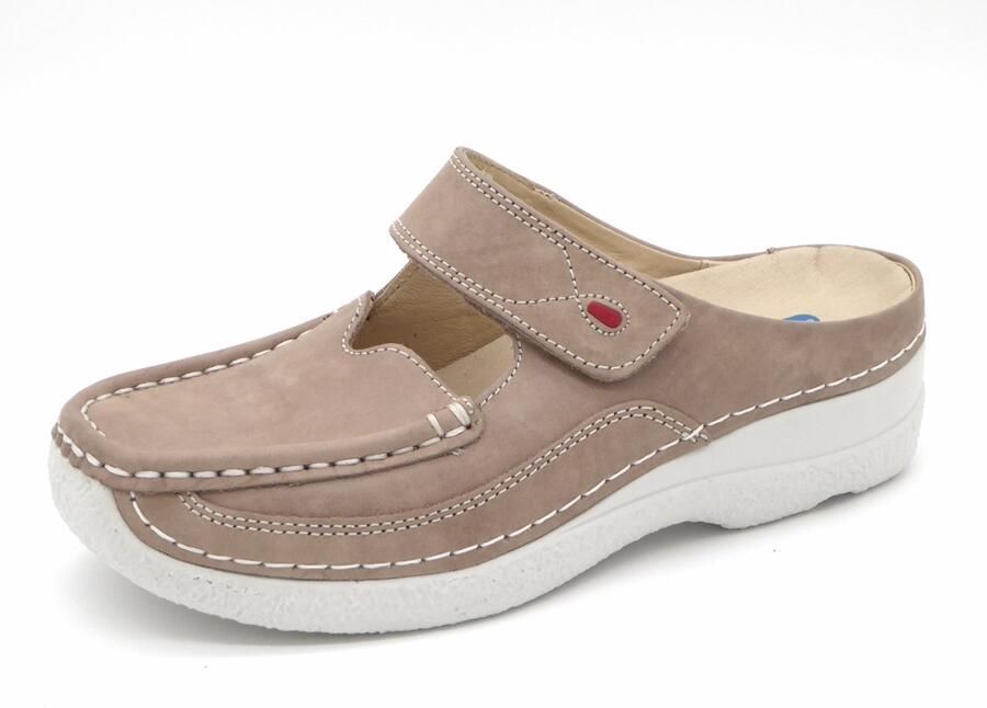 Wolky Dames Klompen 06227 Roll Slipper Beige