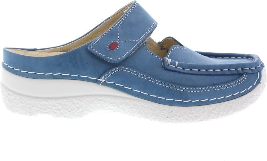 Wolky Dames Klompen 06227 Roll Slipper Blauw