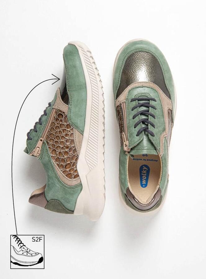 Wolky Dames Nieuw 05825 e-Way S2F Donkergrijs