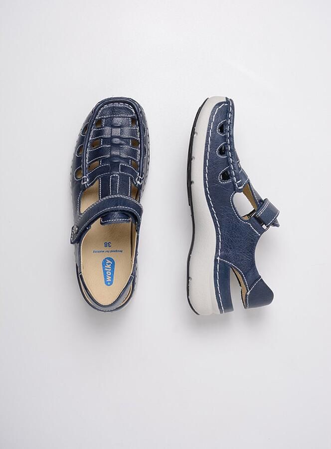 Wolky Dames Sandaal Rolling Sun Oxford 0720435 800 Blauw - Foto 3