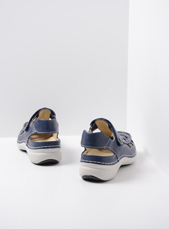 Wolky Dames Sandaal Rolling Sun Oxford 0720435 800 Blauw - Foto 4