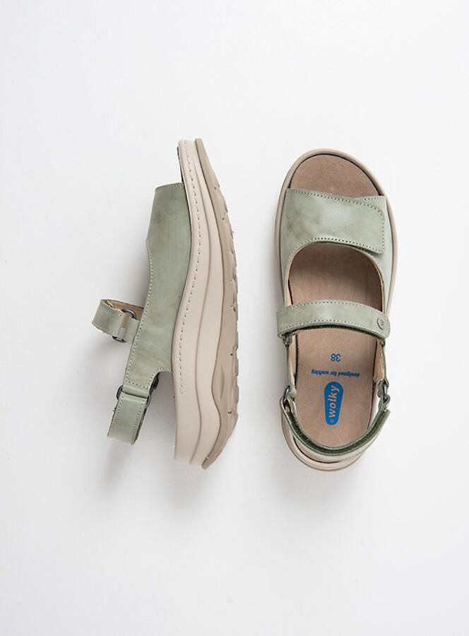 Wolky Dames Sandalen 03350 Adura Lichtgroen