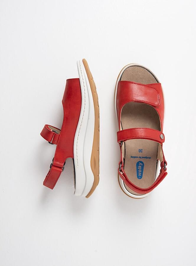 Wolky Dames Sandalen 03350 Adura Rood
