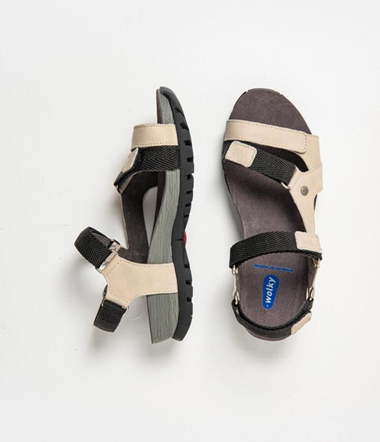 Wolky Sandalen 05450 Cradle 30120 gebroken wit leer