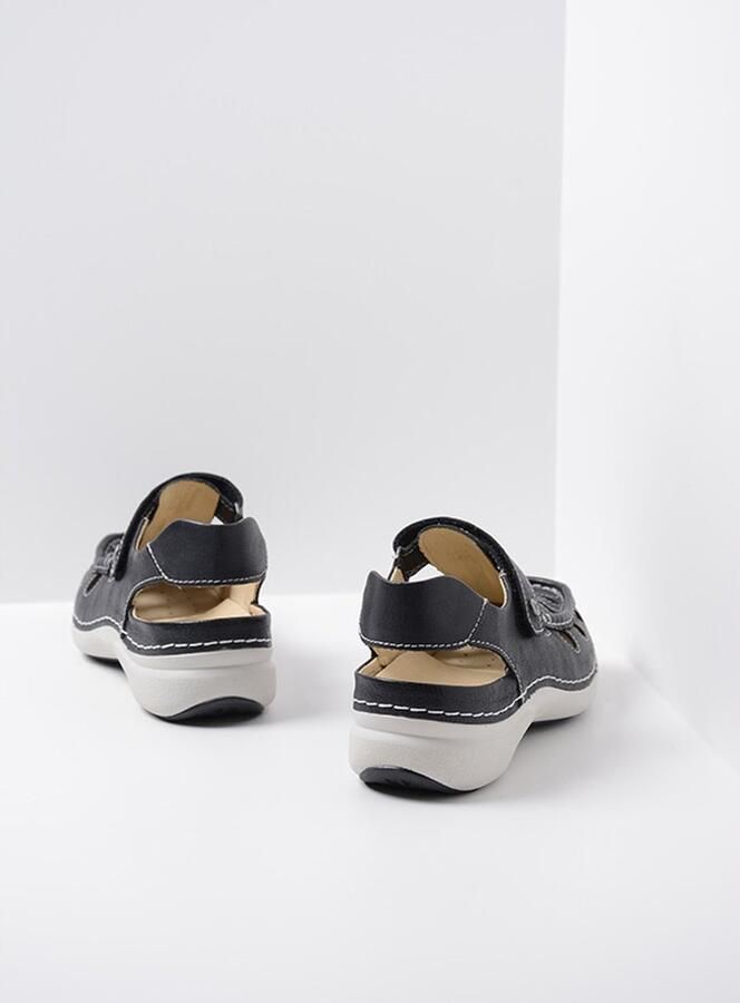 Wolky Rolling Sun 0720435 070 Dames Wandelsandaal Zwart