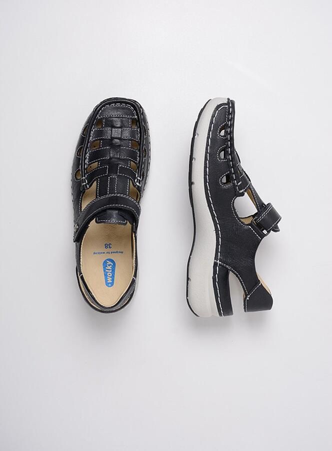 Wolky Rolling Sun 0720435 070 Dames Wandelsandaal Zwart - Foto 4