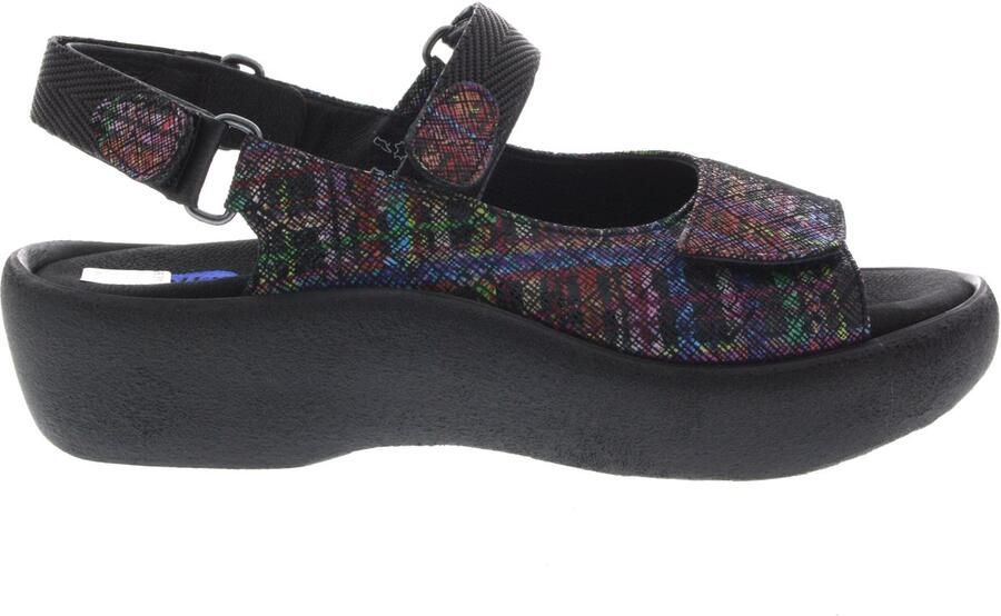 Wolky Dames Sandalen Jewel Giza Print Black Multi - Foto 2