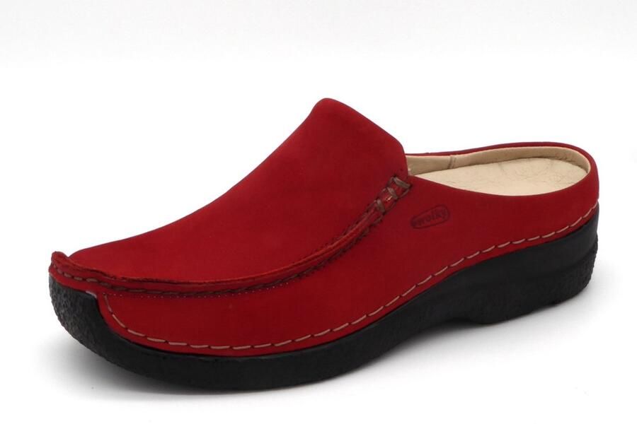 Wolky Comfortschoenen Seamy Slide donkerrood nubuck - Foto 2