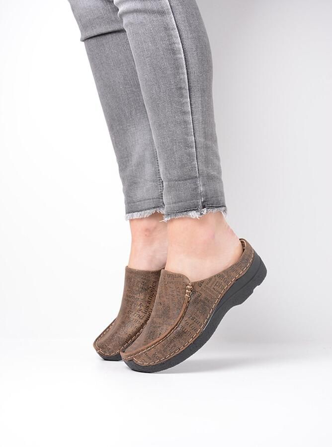 Wolky Dames Slipper Seamy Slide 0625091-360 Camel Print - Foto 5