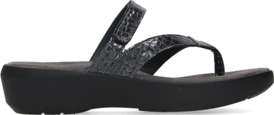 Wolky Dames Slippers 0020067-210 Bassa Mini Croco Antraciet - Foto 13