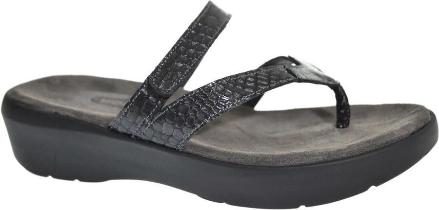 Wolky Dames Slippers 0020067-210 Bassa Mini Croco Antraciet - Foto 10