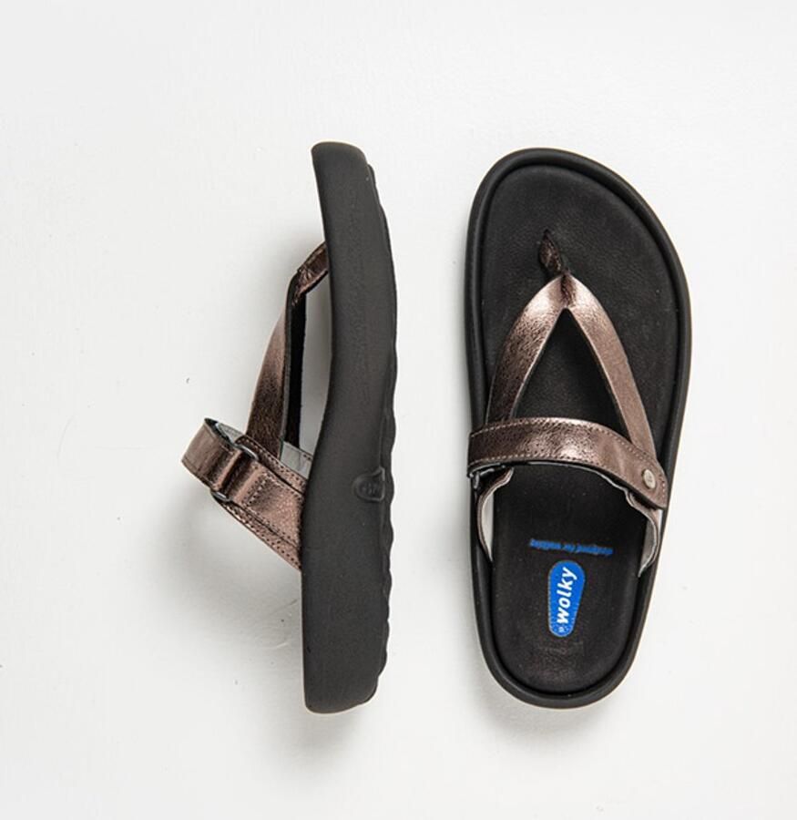 Wolky Dames Slippers 00821 Peace Bruin