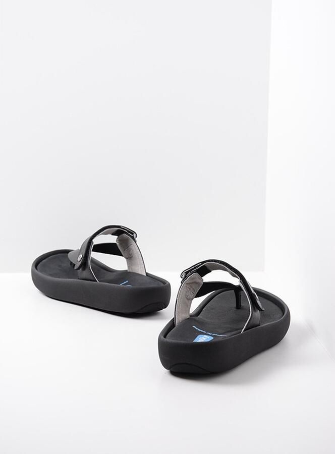 Wolky Zomerse Zwarte Leren Flip-Flops voor Vrouwen Black Dames - Foto 8