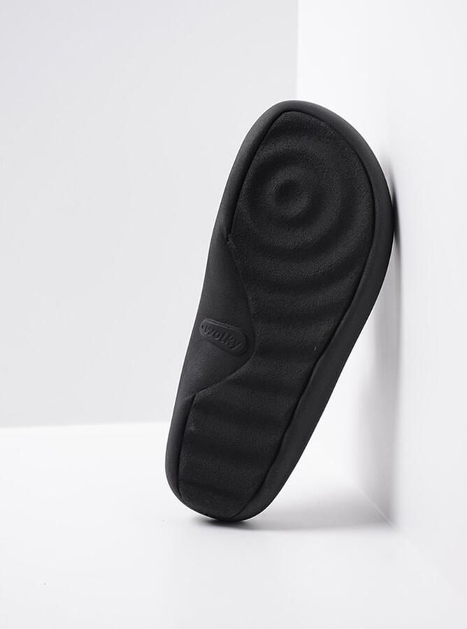 Wolky Zomerse Zwarte Leren Flip-Flops voor Vrouwen Black Dames - Foto 4