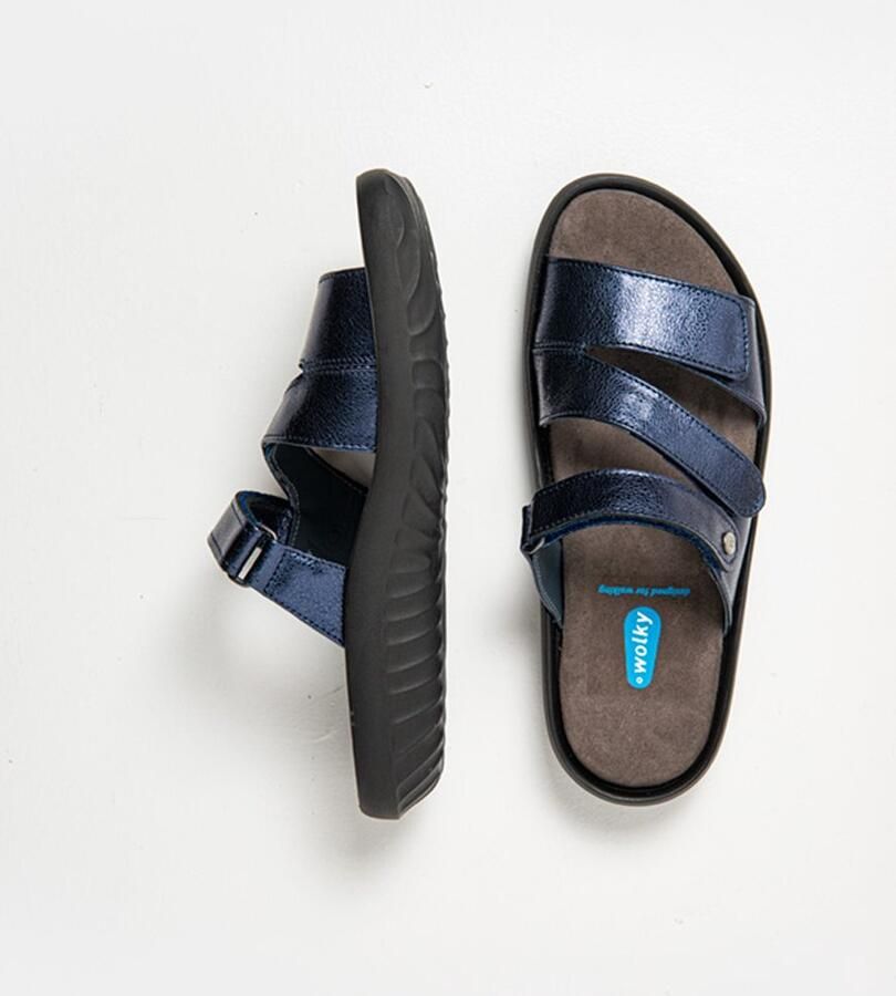 Wolky Dames Slippers 00885 Sense Blauw