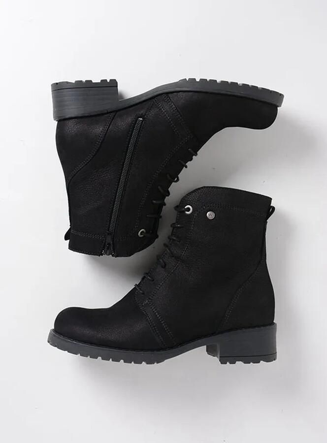 Wolky Dames Veterboot Quinta XW Longbeach Artikel 0247910.000 Zwart