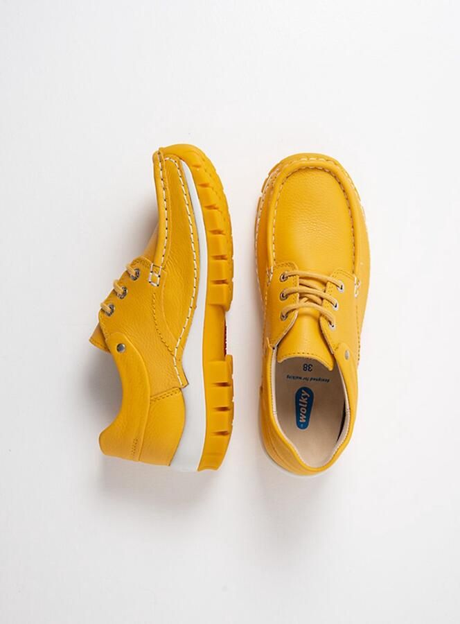 Wolky Dames Veterschoenen 04701 Fly Summer Geel - Foto 4