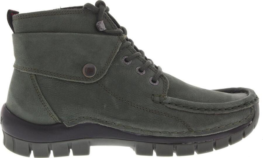 Wolky Dames Veterschoenen 0472511-701 Jump Winter Antiqu Groen