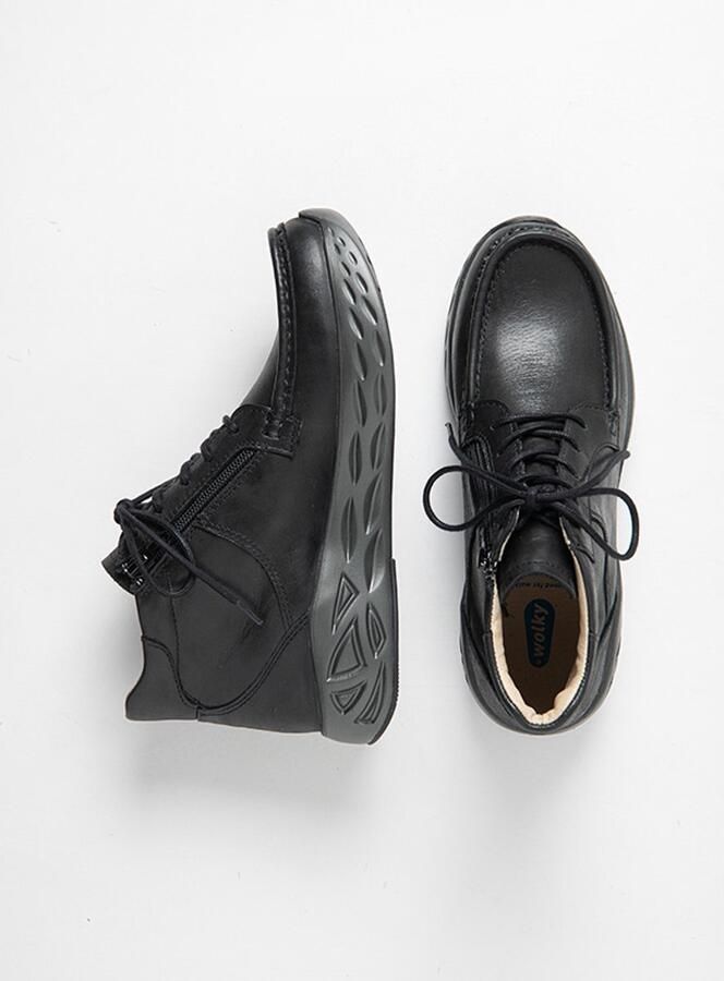 Wolky Dames Veterschoenen 05710 Roll Bounce Zwart