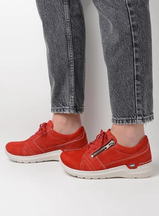 Wolky Dames Veterschoenen 0660911-570 Feltwell Antique Rood - Foto 4