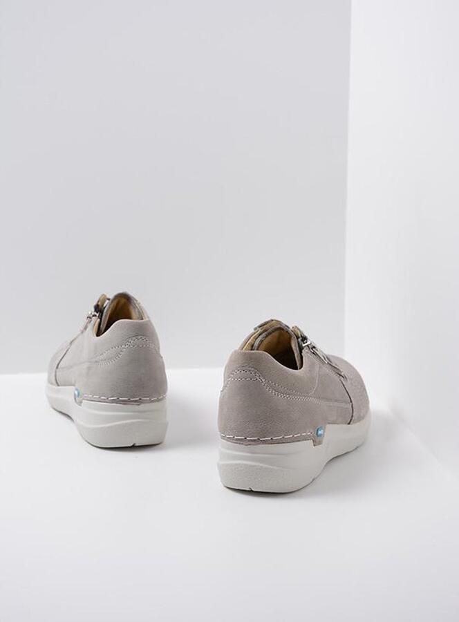 Wolky Dames Veterschoen Feltwell 0660911 206 Lichtgrijs Nubuck - Foto 7