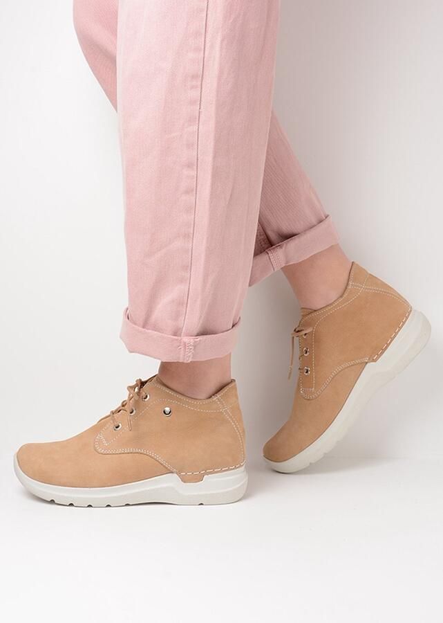 Wolky Dames Veterschoenen Truth Antique Nubuck Beige - Foto 9
