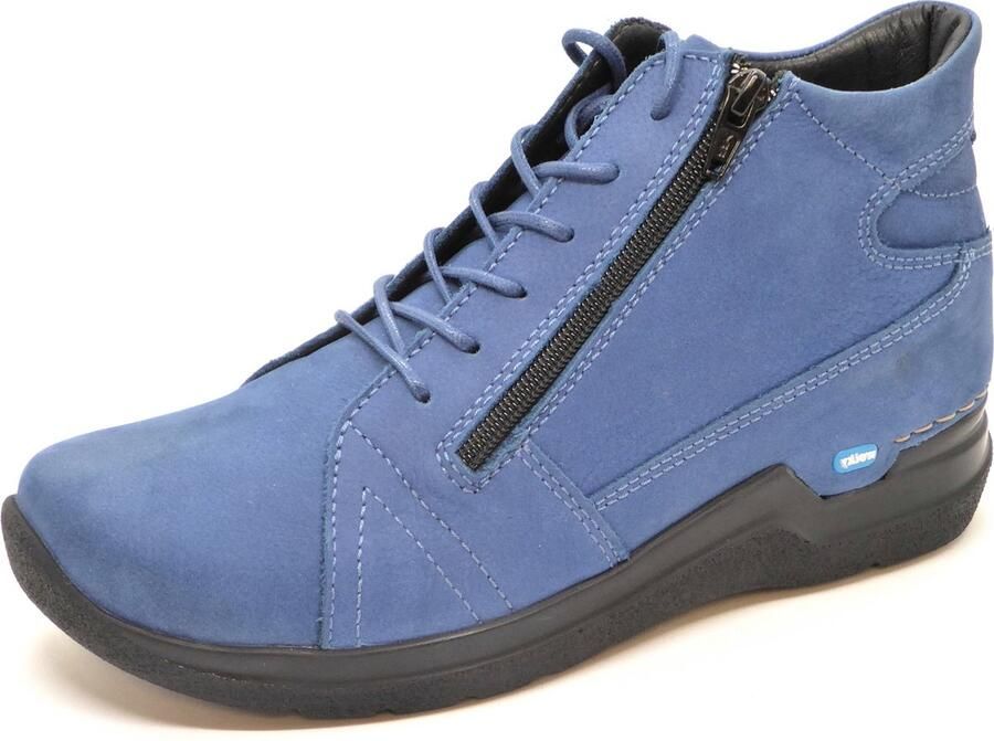 Wolky Dames Veterboot Why Antique Nubuck 0660611 804 Atlantic Blue - Foto 4