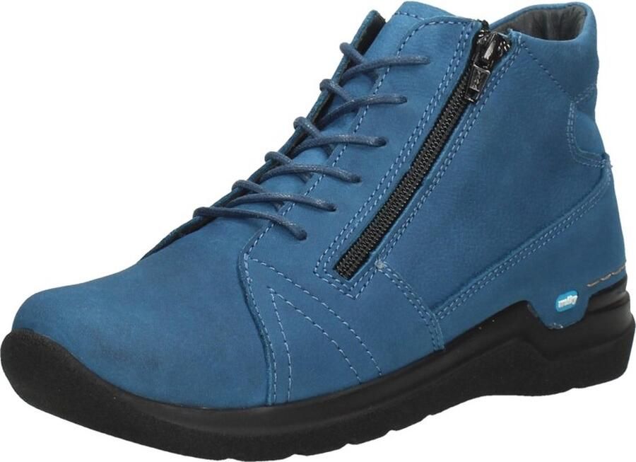 Wolky Dames Veterboot Why Antique Nubuck 0660611 804 Atlantic Blue - Foto 9