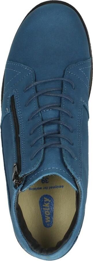 Wolky Dames Veterboot Why Antique Nubuck 0660611 804 Atlantic Blue - Foto 17