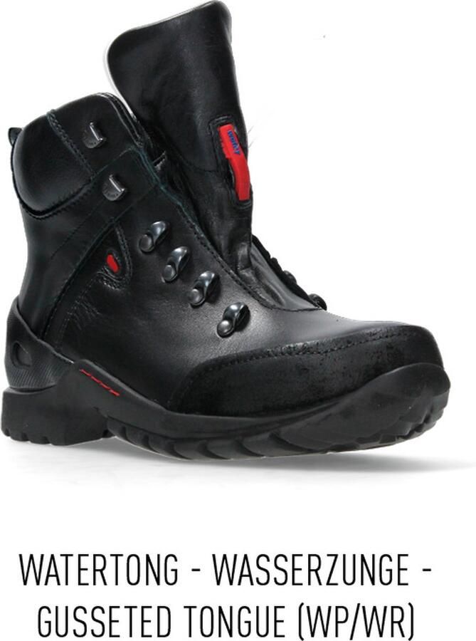Wolky Hoge Sneakers 06500 City Tracker WP 30000 zwart leer - Foto 2