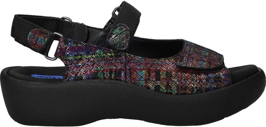 Wolky Dames Sandalen Jewel Giza Print Black Multi - Foto 3