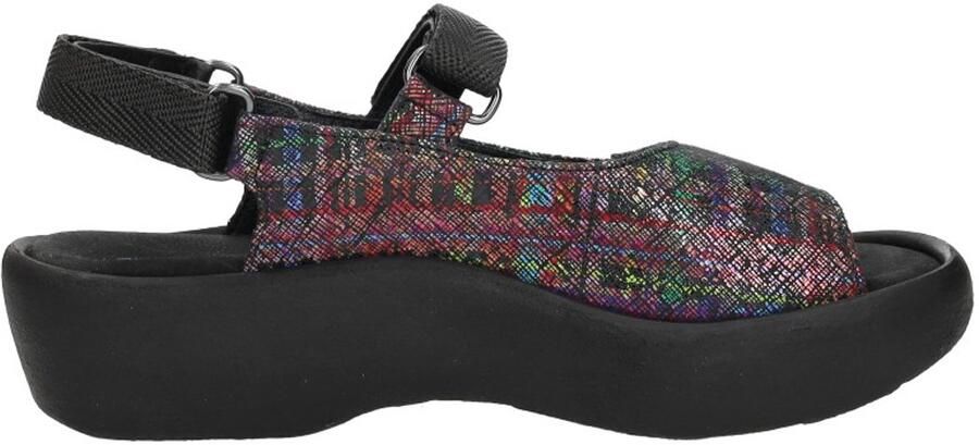 Wolky Dames Sandalen Jewel Giza Print Black Multi