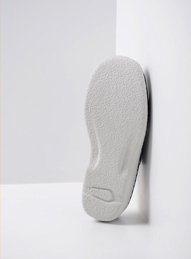 Wolky Dames Roll Slipper 0622713-800 Blauw Nubuck - Foto 4