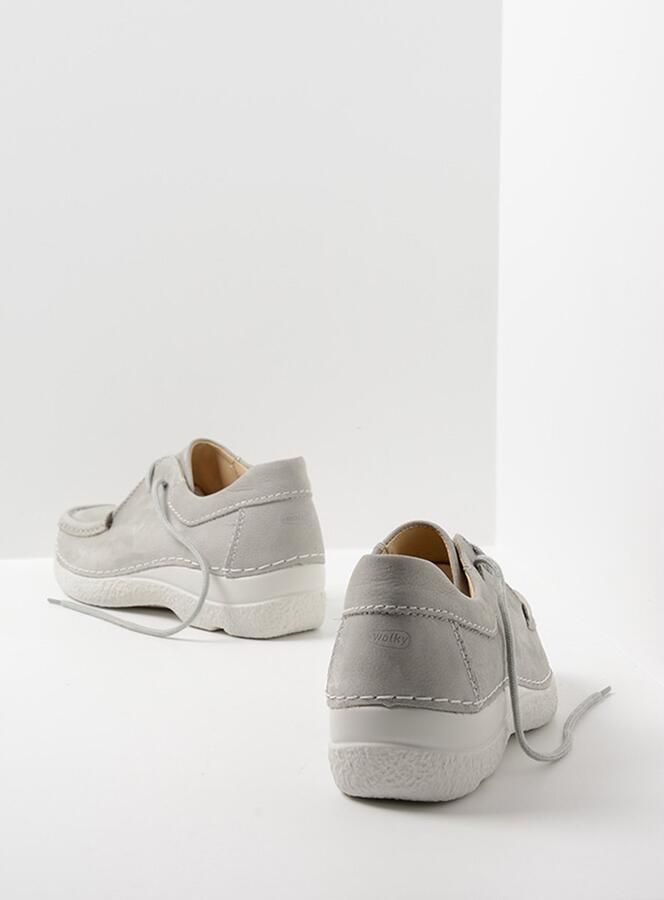 Wolky Lage veterschoenen Seamy Shoe lichtgrijs nubuck - Foto 2