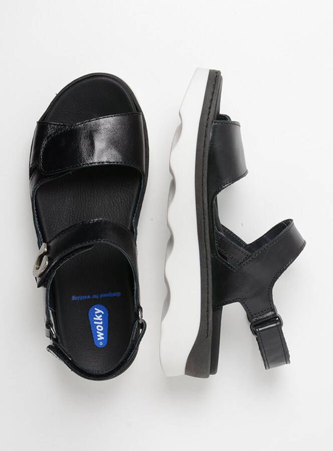 Wolky Dames Sandalen 0235033 010 Medusa Reflex Zwart - Foto 5