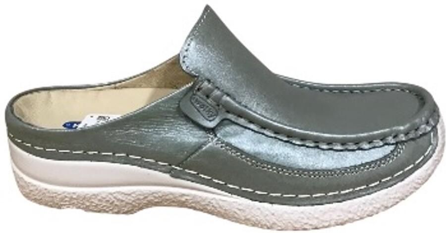 Wolky Roll Slide Argento leather - Foto 2