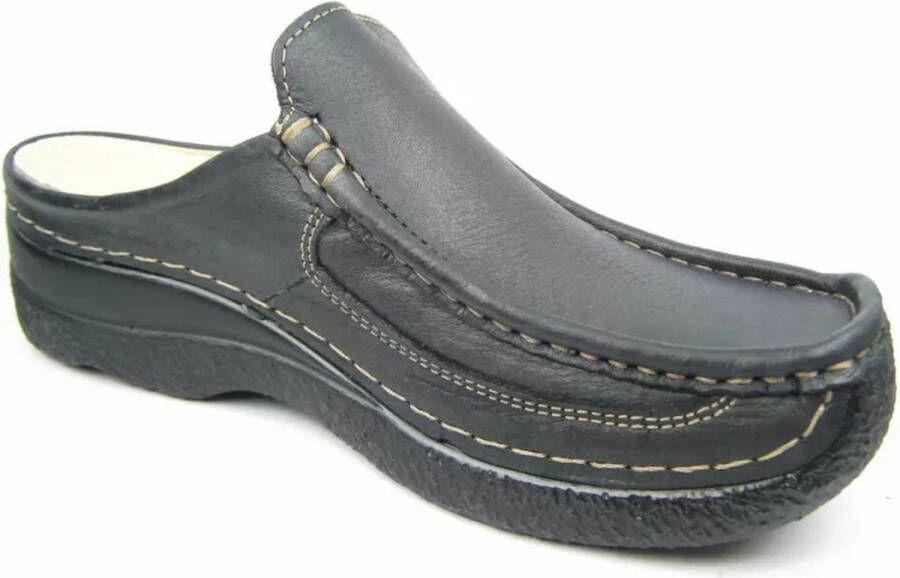 Wolky Klompen 06202 Roll Slide 70000 zwart geprint leer - Foto 13