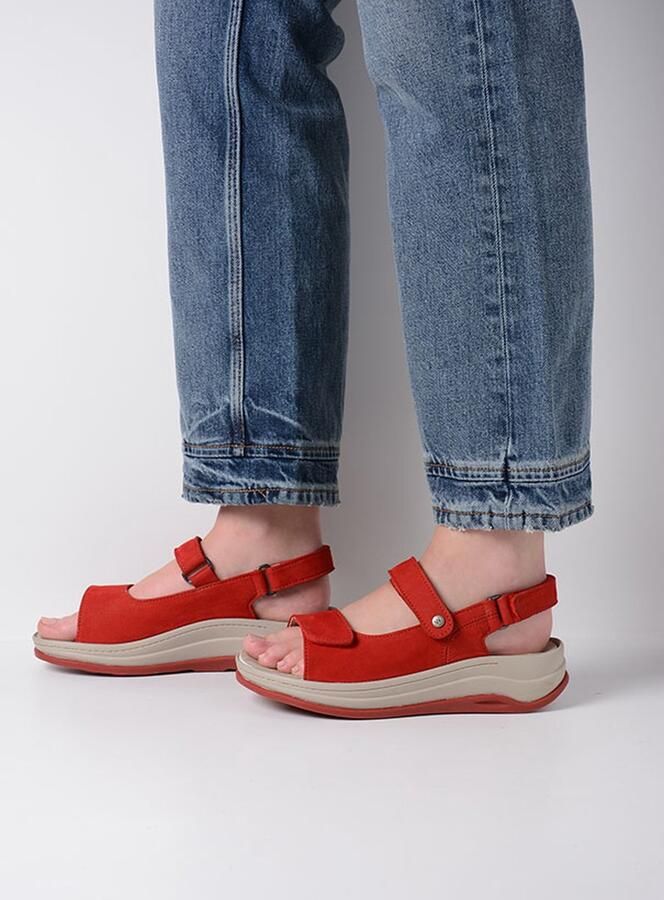 Wolky Dames Sandalen Adura Timber Denim Blauw