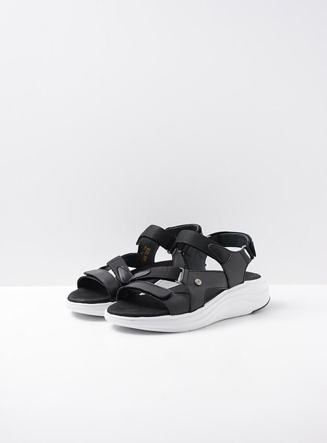 Wolky Sandalen Cirro zwart-wit leer - Foto 6