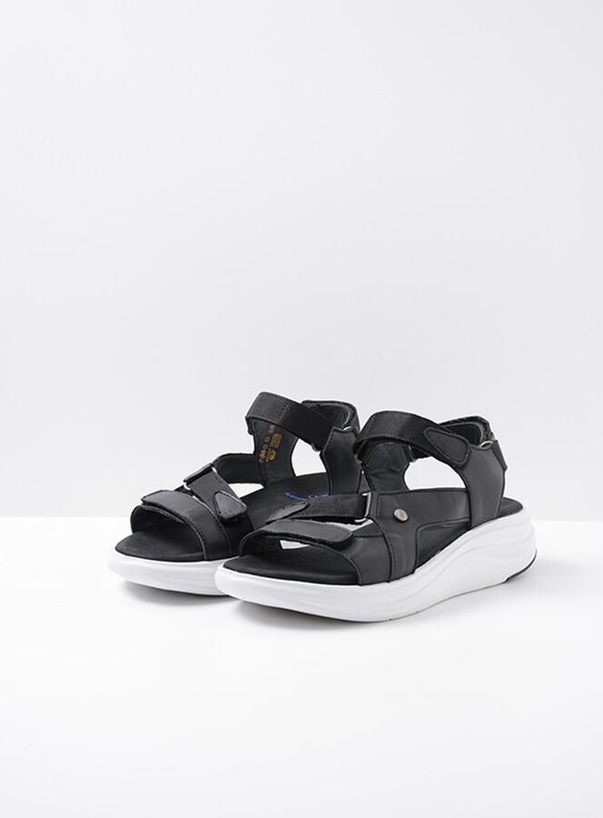 Wolky Sandalen Cirro zwart-wit leer - Foto 8