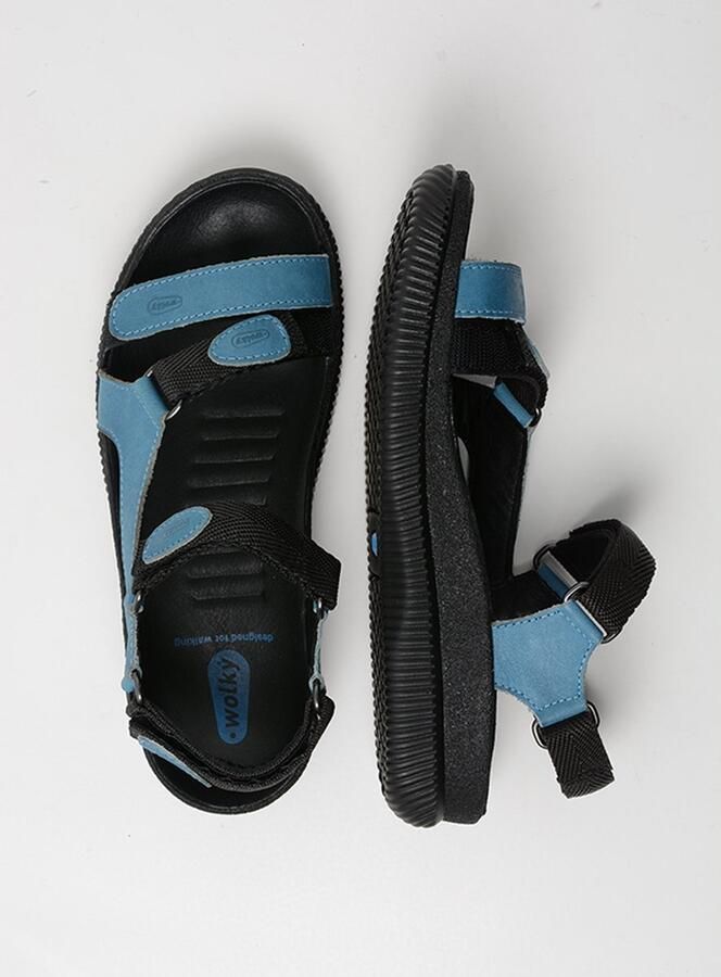 Wolky Sandalen Energy Lady jeans gevet leer - Foto 2