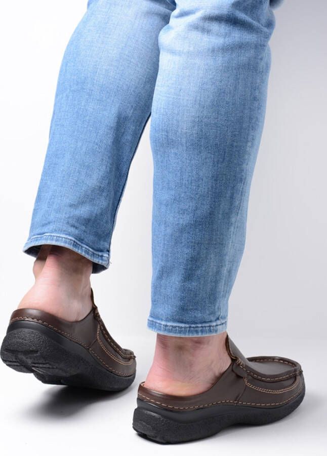 Wolky Shoe > Heren > Comfortschoenen Roll Slide men bruin leer - Foto 5