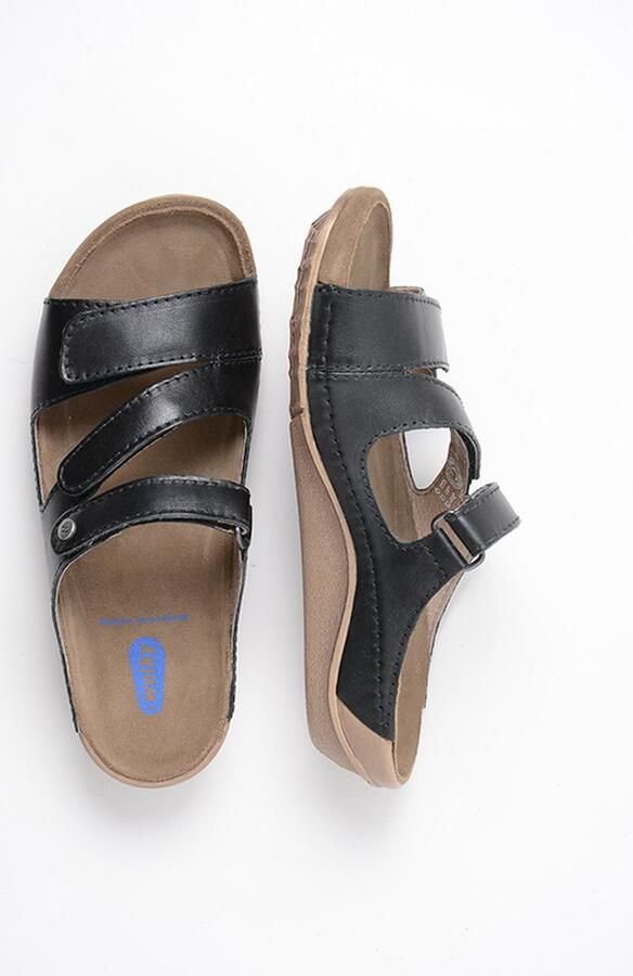 Wolky 0053650 000 Jasper Slippers Zwart Leer Dames Zwart - Foto 3