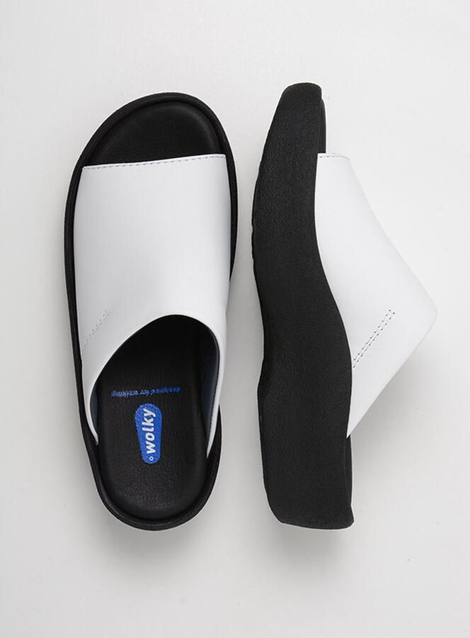 Wolky Slippers 03201 Nassau 30100 wit leer - Foto 6