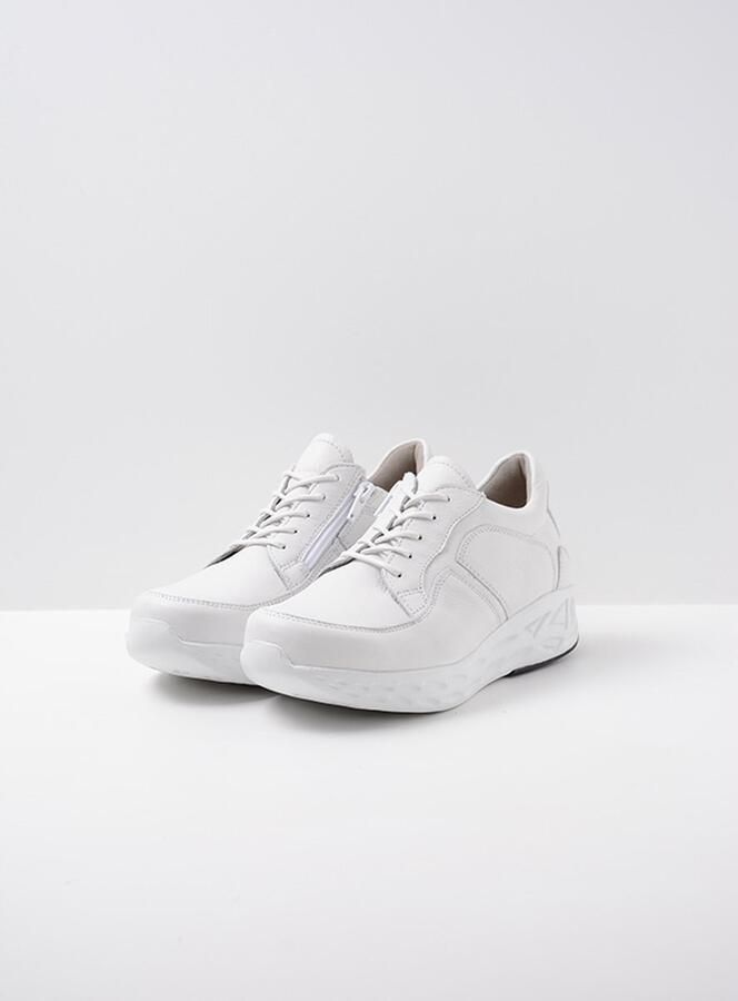 Wolky Veterschoenen Bounce wit leer - Foto 4