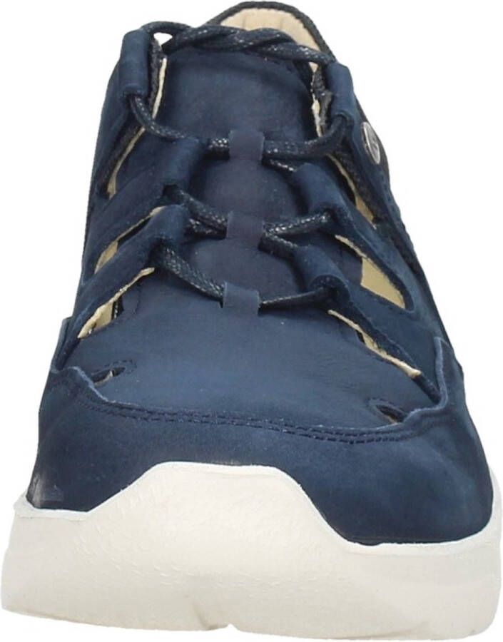 Wolky Dames Veterschoenen Galena Antique Denim Jeansblauw