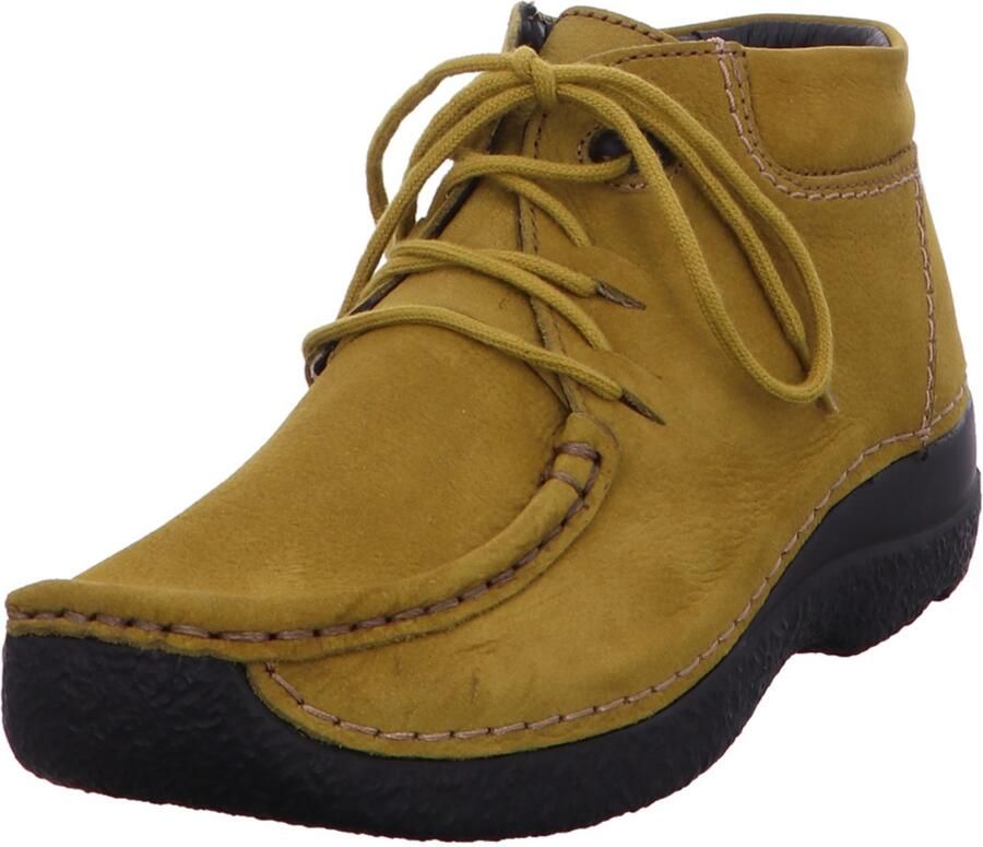 Wolky unisex veterschoenen geel