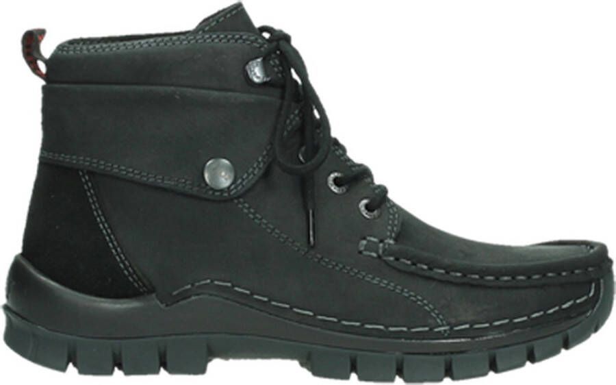 Wolky Enkellaarzen 04725 Jump 50000 zwart geolied nubuck