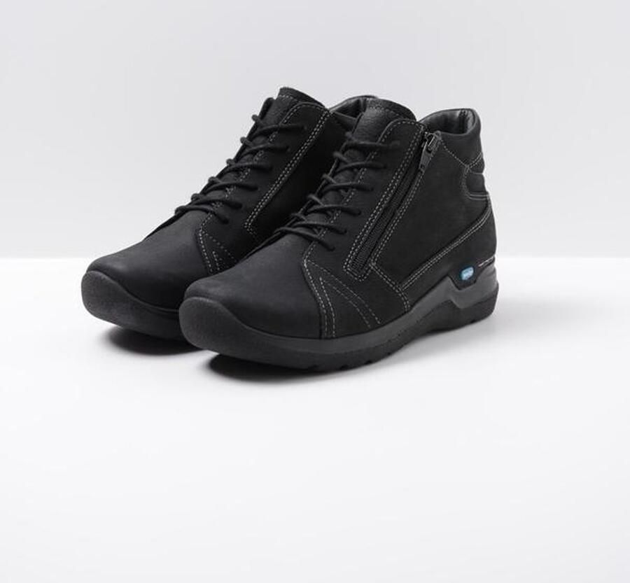 Wolky Zwarte Comfortabele Veterschoen voor Black - Foto 2