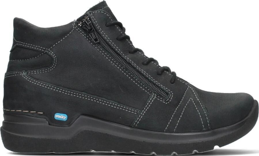 Wolky Zwarte Comfortabele Veterschoen voor Black - Foto 14